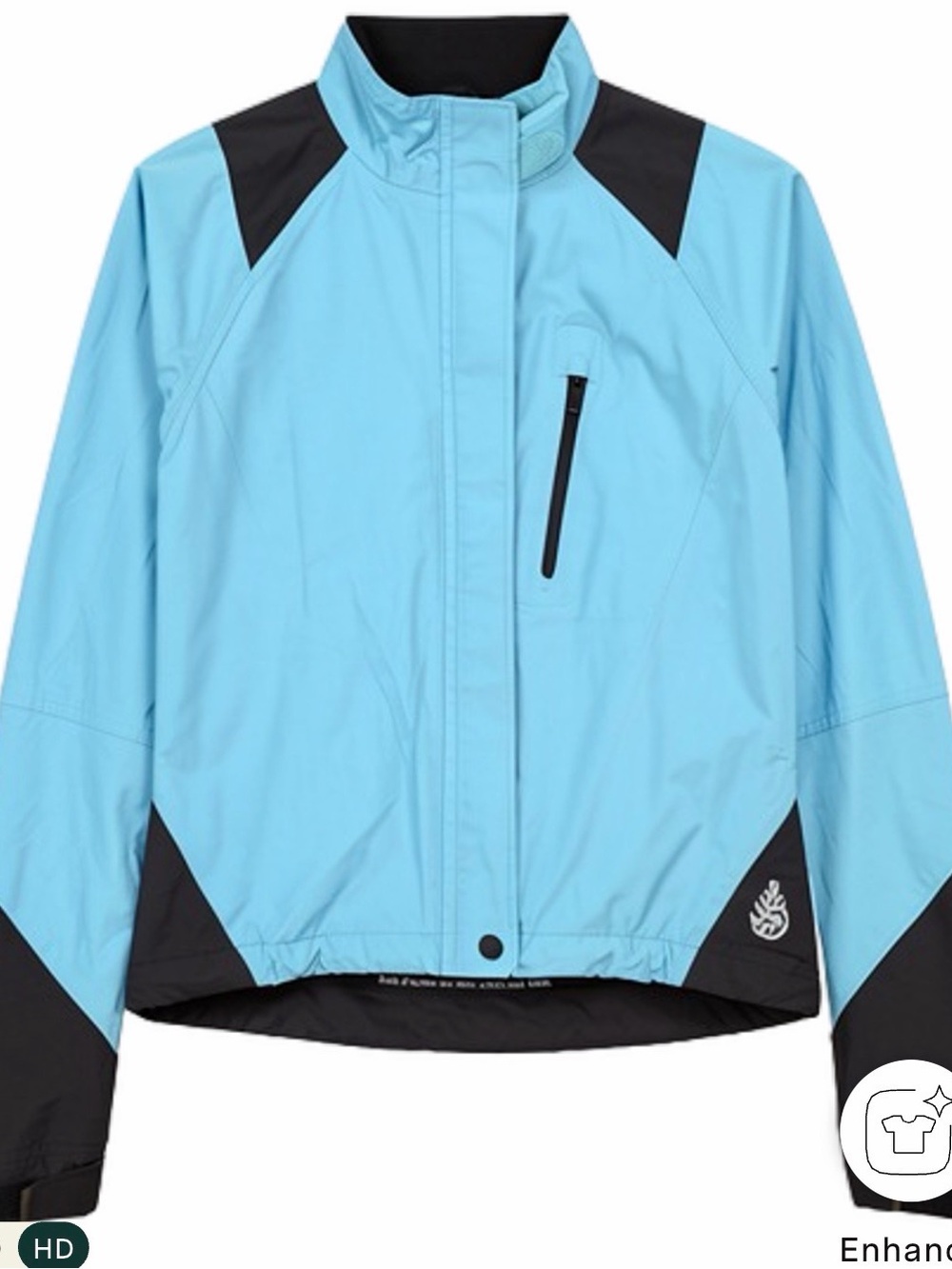 Novara Sky Blue Cycling Jacket with Black Panels